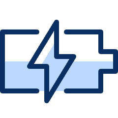 Mobile Phone Battery Charging 2 Icon from Cyber Duotone Set