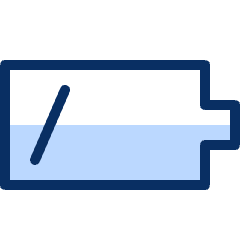 Mobile Phone Battery Low 1 Icon from Cyber Duotone Set