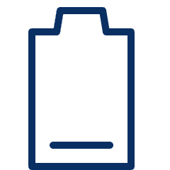 Mobile Phone Battery Low 2 Icon from Cyber Line Set