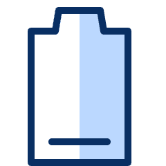 Mobile Phone Battery Low 2 Icon from Cyber Duotone Set