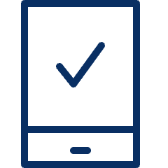 Mobile Phone Check Icon from Cyber Line Set