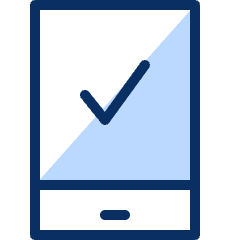 Mobile Phone Check Icon from Cyber Duotone Set