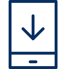 Mobile Phone Download Icon from Cyber Line Set