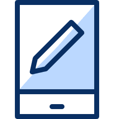 Mobile Phone Edit 1 Icon from Cyber Duotone Set