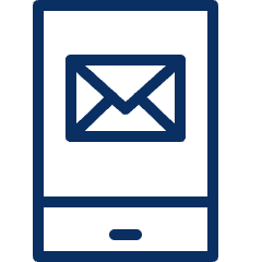 Mobile Phone Email Icon from Cyber Line Set