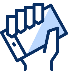 Mobile Phone Hand Holding Icon from Cyber Duotone Set