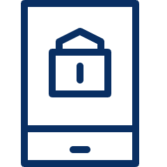 Mobile Phone Lock Icon from Cyber Line Set