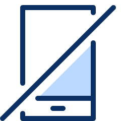 Mobile Phone Restrict Mute Icon from Cyber Duotone Set