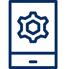 Mobile Phone Setting Icon from Cyber Line Set