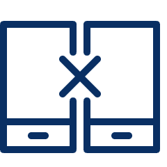 Mobile Phone Sync Remove Transfer Icon from Cyber Line Set