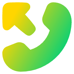 Outgoing Call Icon from Plump Gradient Set