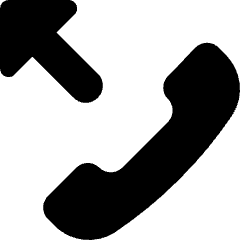 Outgoing Call Icon from Core Solid Set