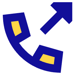 Outgoing Call Icon from Sharp Pop Set