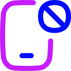 Phone App Blocking Icon from Flex Neon Set