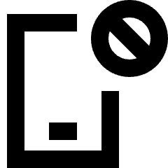 Phone App Blocking Icon from Sharp Solid Set