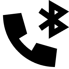 Phone Call Bluetooth Speaker Icon from Sharp Solid Set