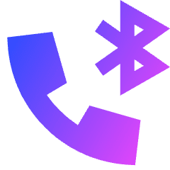 Phone Call Bluetooth Speaker Icon from Sharp Gradient Set