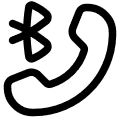 Phone Call Bluetooth Speaker Icon from Plump Line Set