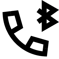 Phone Call Bluetooth Speaker Icon from Sharp Line Set