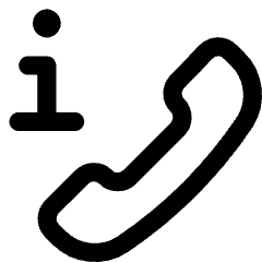Phone Call Caller Id Information Center Icon from Core Line Set