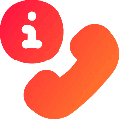 Phone Call Caller Id Information Center Icon from Flex Gradient Set