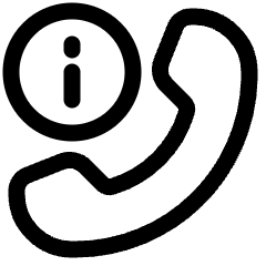 Phone Call Caller Id Information Center Icon from Plump Line Set