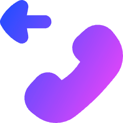 Phone Call Forwarded Icon from Flex Gradient Set
