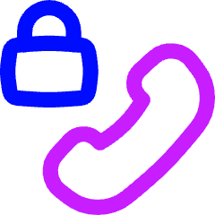 Phone Call Locked Icon from Flex Neon Set