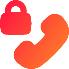 Phone Call Locked Icon from Flex Gradient Set