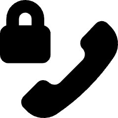 Phone Call Locked Icon from Core Solid Set