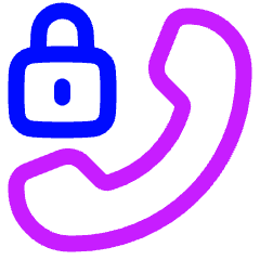 Phone Call Locked Icon from Plump Neon Set