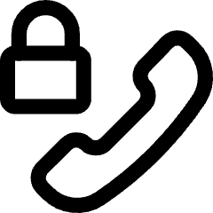 Phone Call Locked Icon from Core Line Set