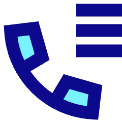 Phone Call Log History Icon from Sharp Pop Set