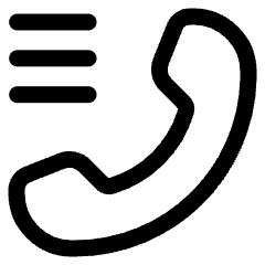 Phone Call Log History Icon from Plump Line Set