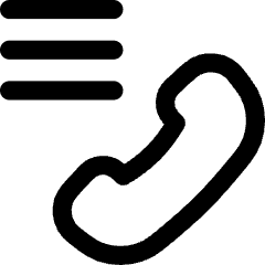 Phone Call Log History Icon from Flex Line Set