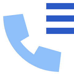 Phone Call Log History Icon from Sharp Flat Set