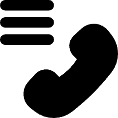 Phone Call Log History Icon from Flex Solid Set