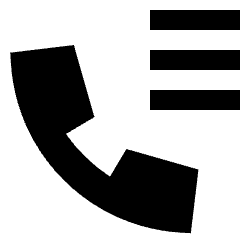Phone Call Log History Icon from Sharp Solid Set