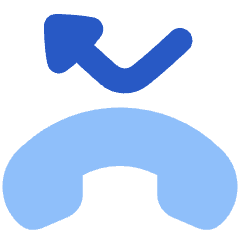 Phone Call Missed Icon from Plump Flat Set
