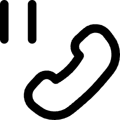 Phone Call Pause Icon from Flex Line Set