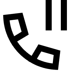 Phone Call Pause Icon from Sharp Line Set