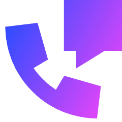 Phone Call Voicemail Message Icon from Sharp Gradient Set