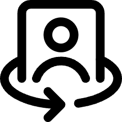 Phone Camera Front Icon from Core Line Set