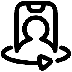 Phone Camera Front Icon from Plump Line Set