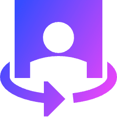 Phone Camera Front Icon from Sharp Gradient Set