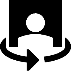Phone Camera Front Icon from Sharp Solid Set