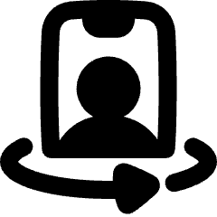 Phone Camera Front Icon from Plump Solid Set