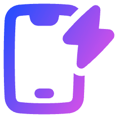 Phone Charging Icon from Plump Gradient Set