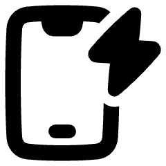Phone Charging Icon from Plump Solid Set