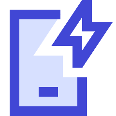 Phone Charging Icon from Sharp Duo Set